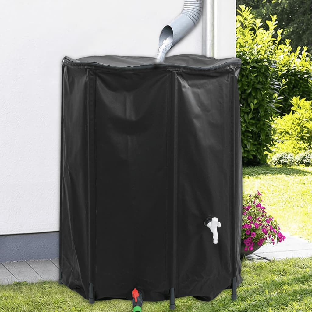 vandtank med hane sammenfoldelig 750 l PVC