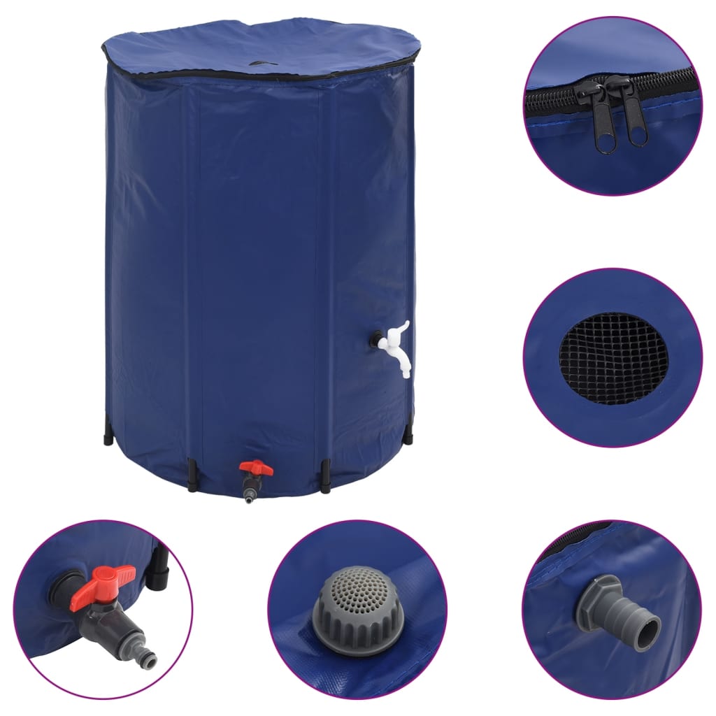 vandtank med hane sammenfoldelig 750 l PVC