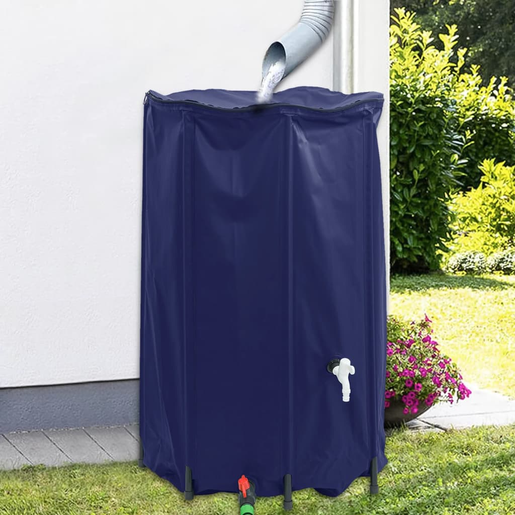 vandtank med hane sammenfoldelig 500 l PVC