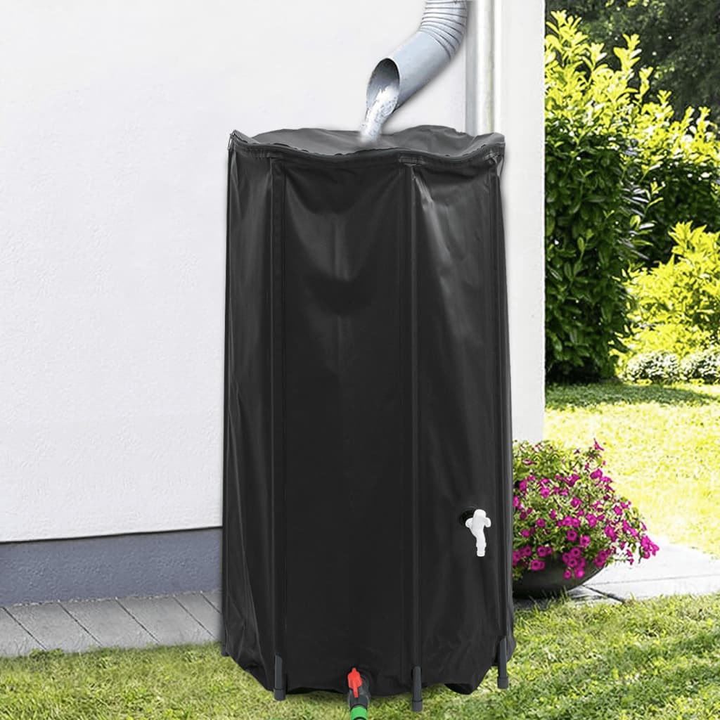 vandtank med hane sammenfoldelig 250 l PVC