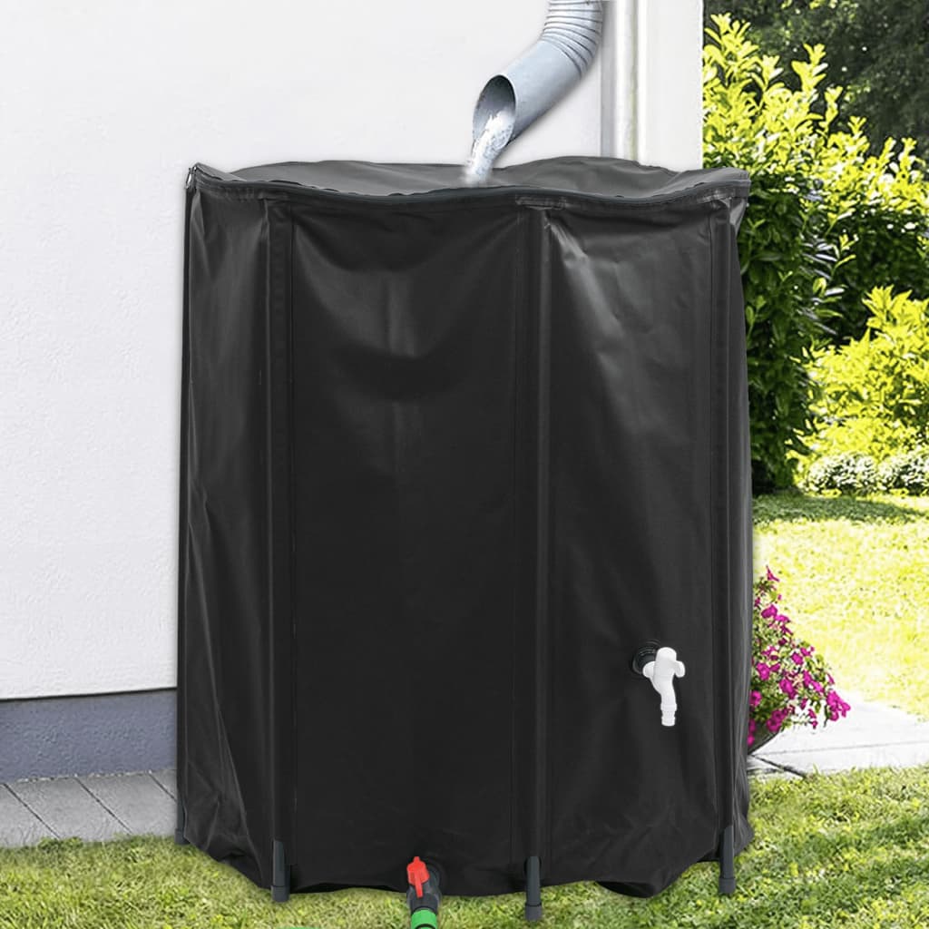 vandtank med hane sammenfoldelig 1250 l PVC