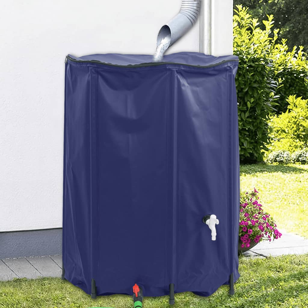 vandtank med hane sammenfoldelig 1350 l PVC