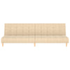 2-personers sovesofa stof cremefarvet