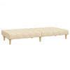 2-personers sovesofa stof cremefarvet