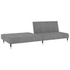 2-personers sovesofa fløjl lysegrå