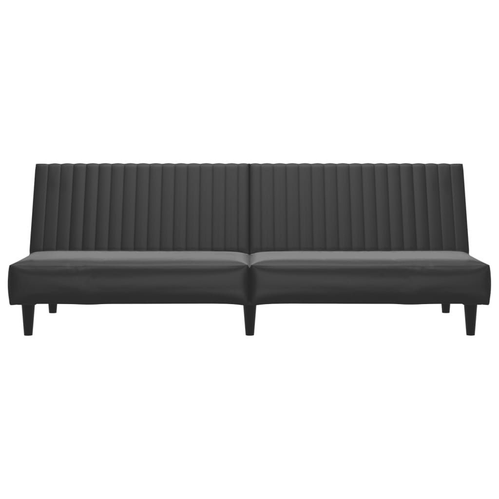2-personers sovesofa kunstlæder brun