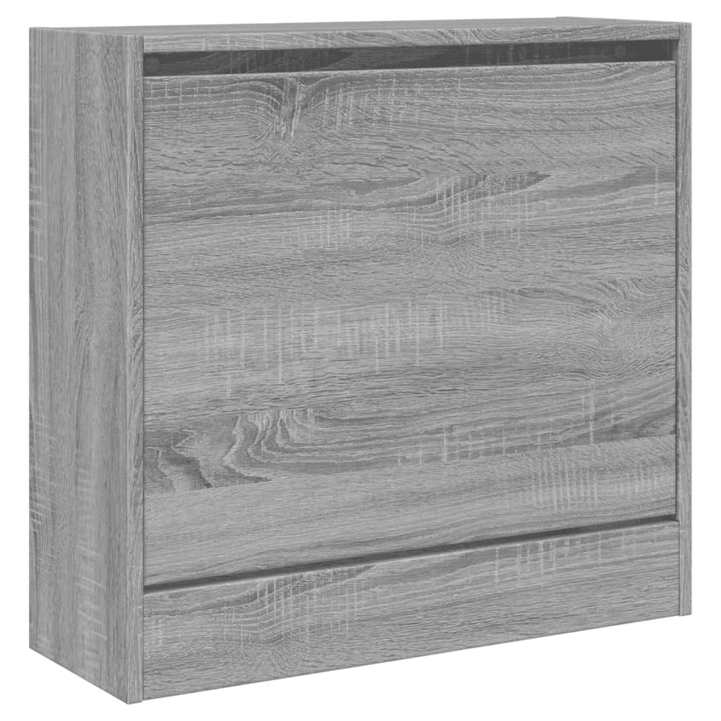 skoreol 60x21x57 cm konstrueret træ grå sonoma-eg