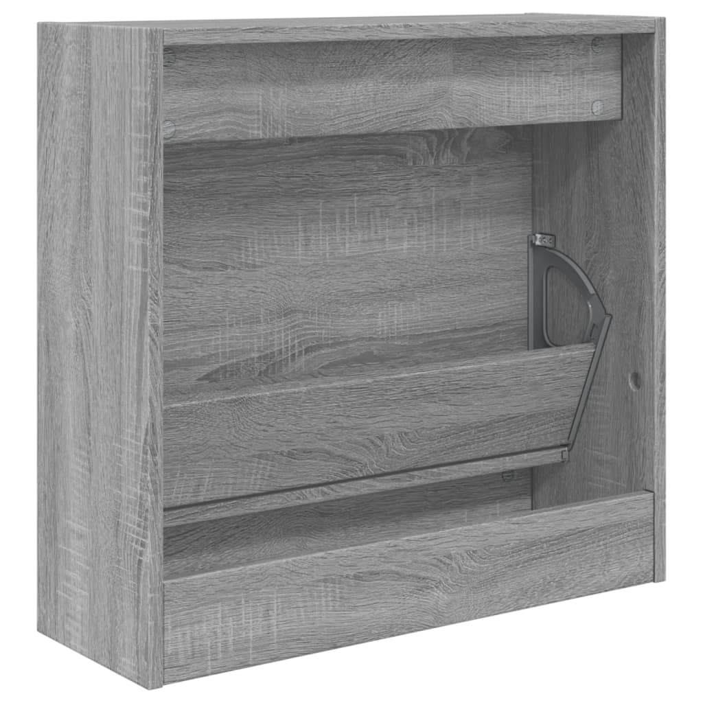 skoreol 60x21x57 cm konstrueret træ grå sonoma-eg