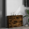 skoskab 80x21x57 cm konstrueret træ røget egetræsfarve