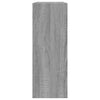 skoskab 80x21x57 cm konstrueret træ grå sonoma-eg