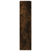 skoskab 80x21x87,5 cm konstrueret træ røget egetræsfarve