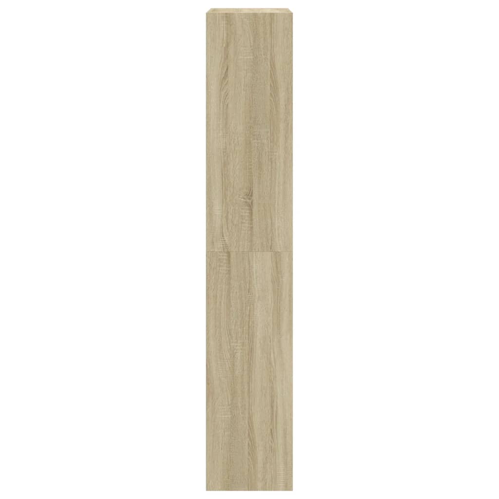 skoskab med 4 vippeskuffer 60x34x187,5 cm sonoma-eg