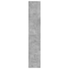 skoskab med 4 vippeskuffer 80x34x187,5 cm betongrå
