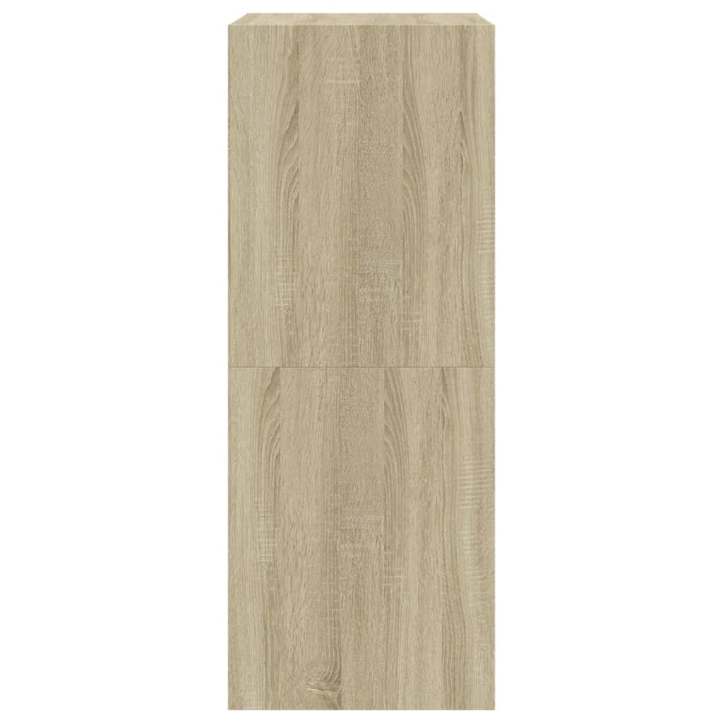 skoskab med 2 vippeskuffer 80x42x108 cm sonoma-eg