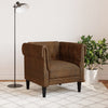 Chesterfield-sofastol stof brun