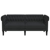2-personers Chesterfield-sofa stof sort