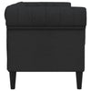 2-personers Chesterfield-sofa stof sort