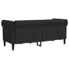 2-personers Chesterfield-sofa stof sort
