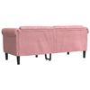2-personers sofa velour lyserød