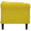 2-personers sofa velour gul