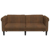 2-personers sofa imiteret ruskind brun