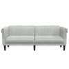 3-personers sofa velour lysegrå