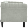 3-personers sofa velour lysegrå