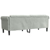 3-personers sofa velour lysegrå
