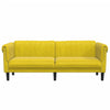 3-personers sofa velour gul