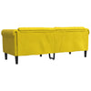 3-personers sofa velour gul