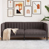 2-personers sofa stof mørkebrun