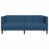 2-personers sofa stof blå