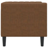 Chesterfield-sofastol imiteret ruskind brun