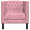 Chesterfield-sofastol fløjl pink