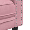 Chesterfield-sofastol fløjl pink
