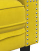 Chesterfield-sofastol fløjl gul