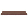markise med LED-lys 600x350 cm automatisk betjening brun