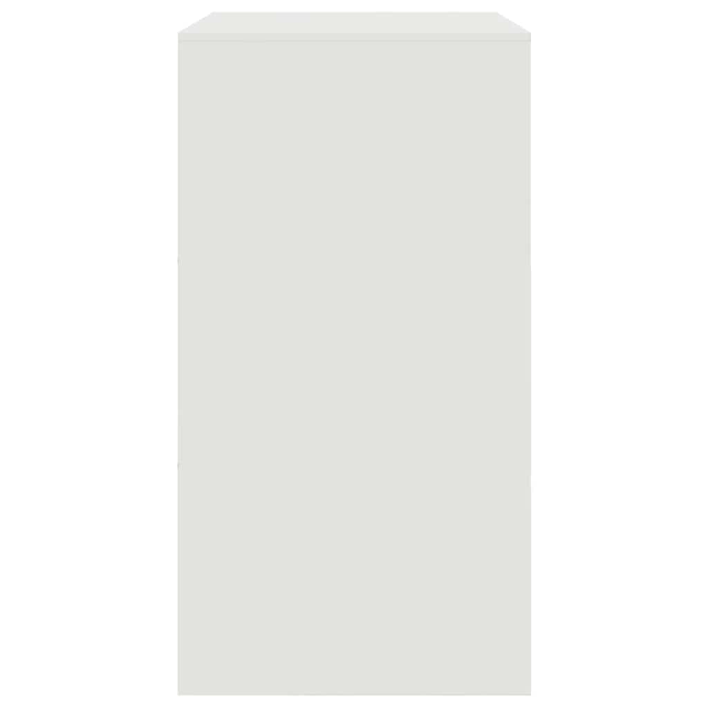 skænk 67x39x73 cm stål hvid