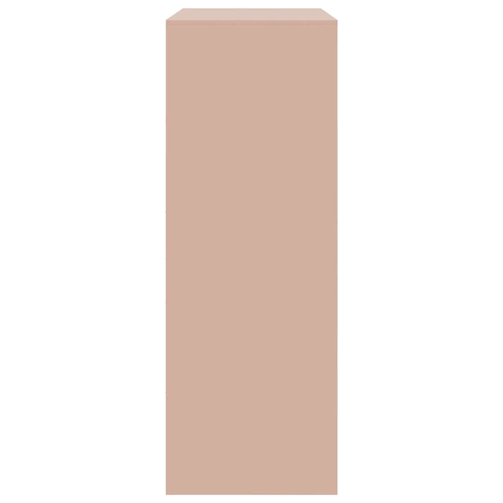 skab 67x39x107 cm stål lyserød