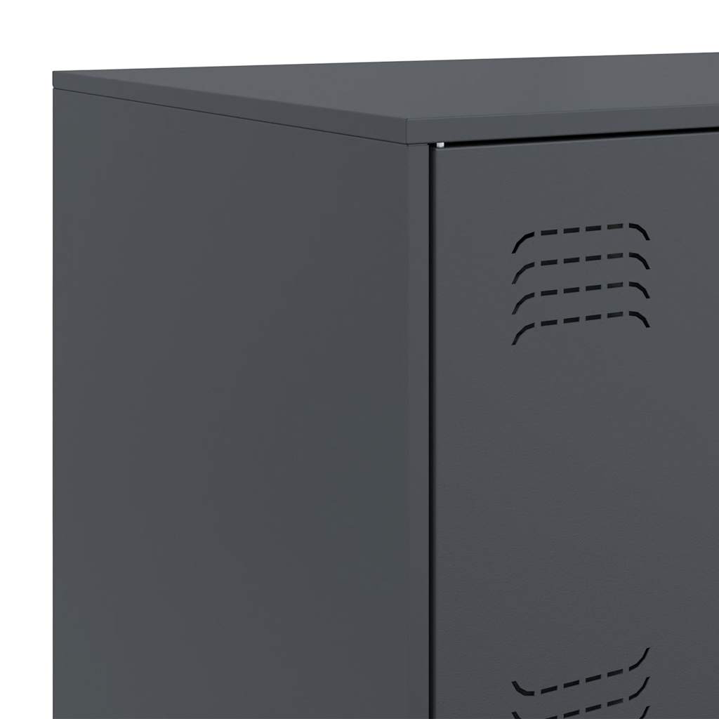 skab 67x39x107 cm stål antracitgrå