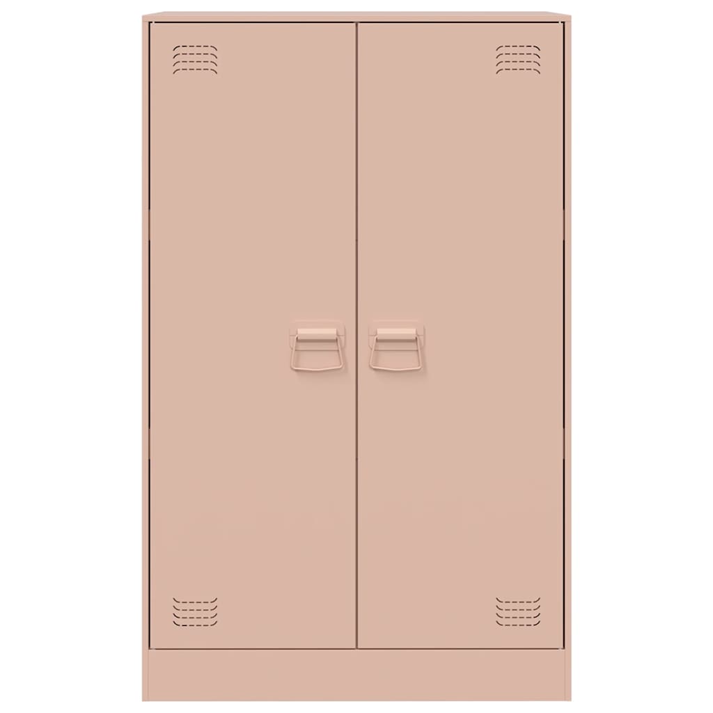 skab 67x39x107 cm stål lyserød