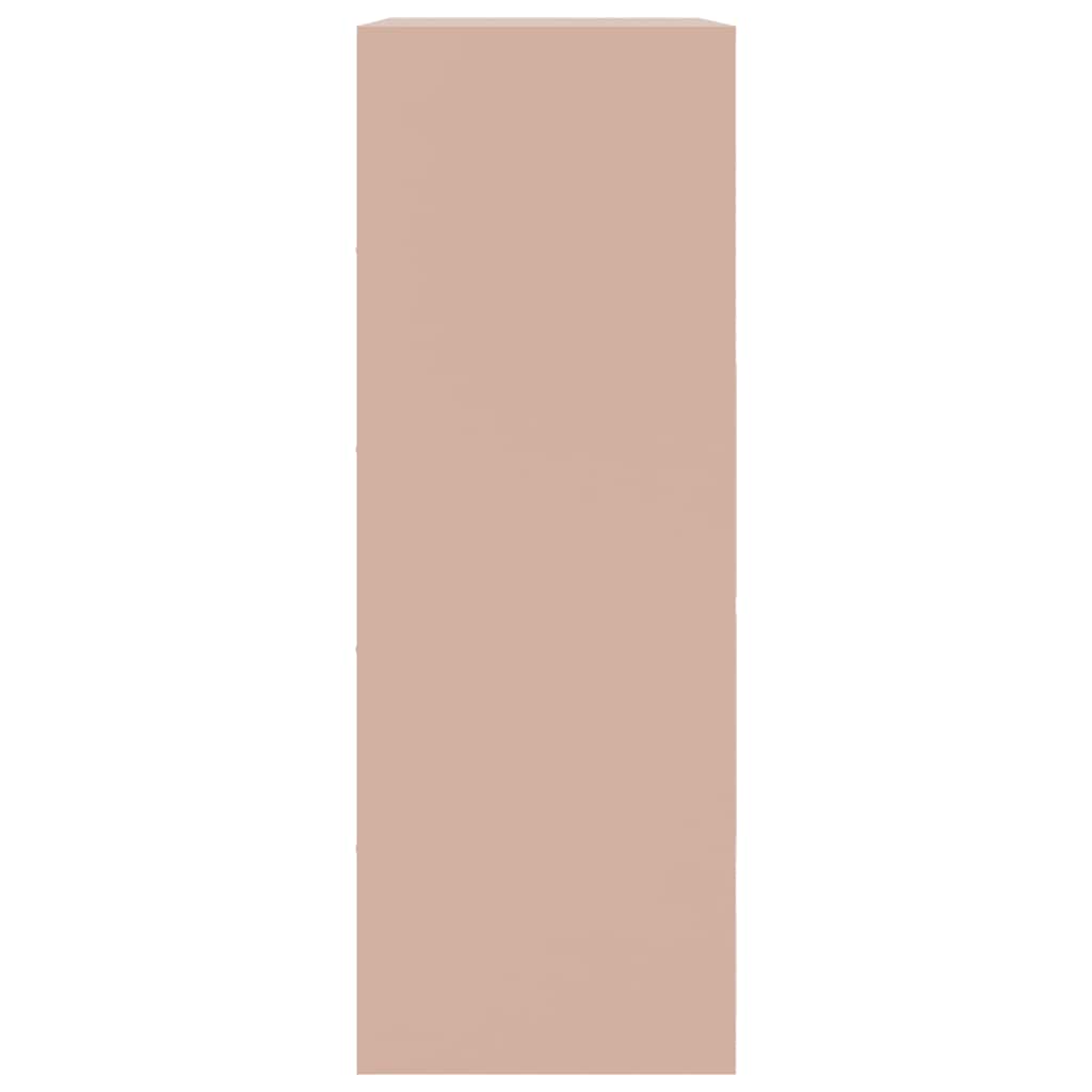 skab 67x39x107 cm stål lyserød