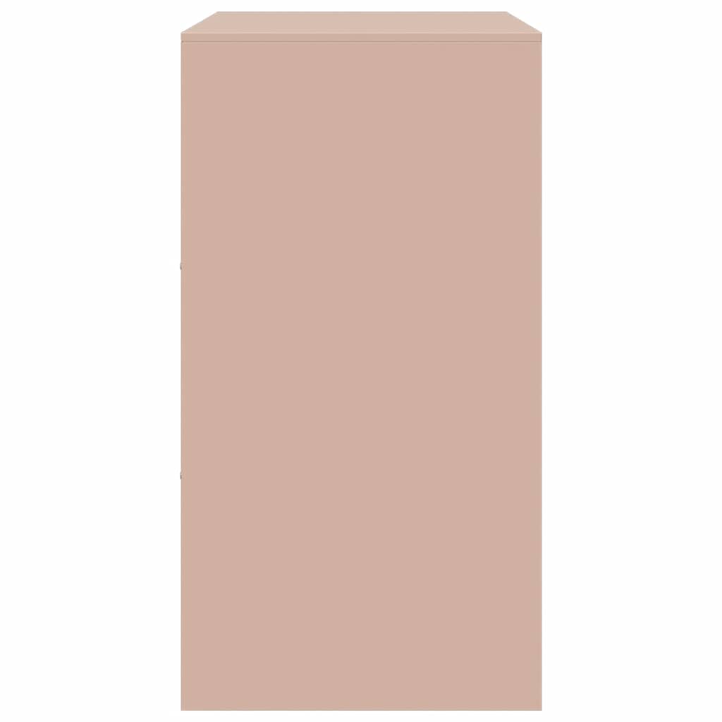 skænk 67x39x73 cm stål lyserød