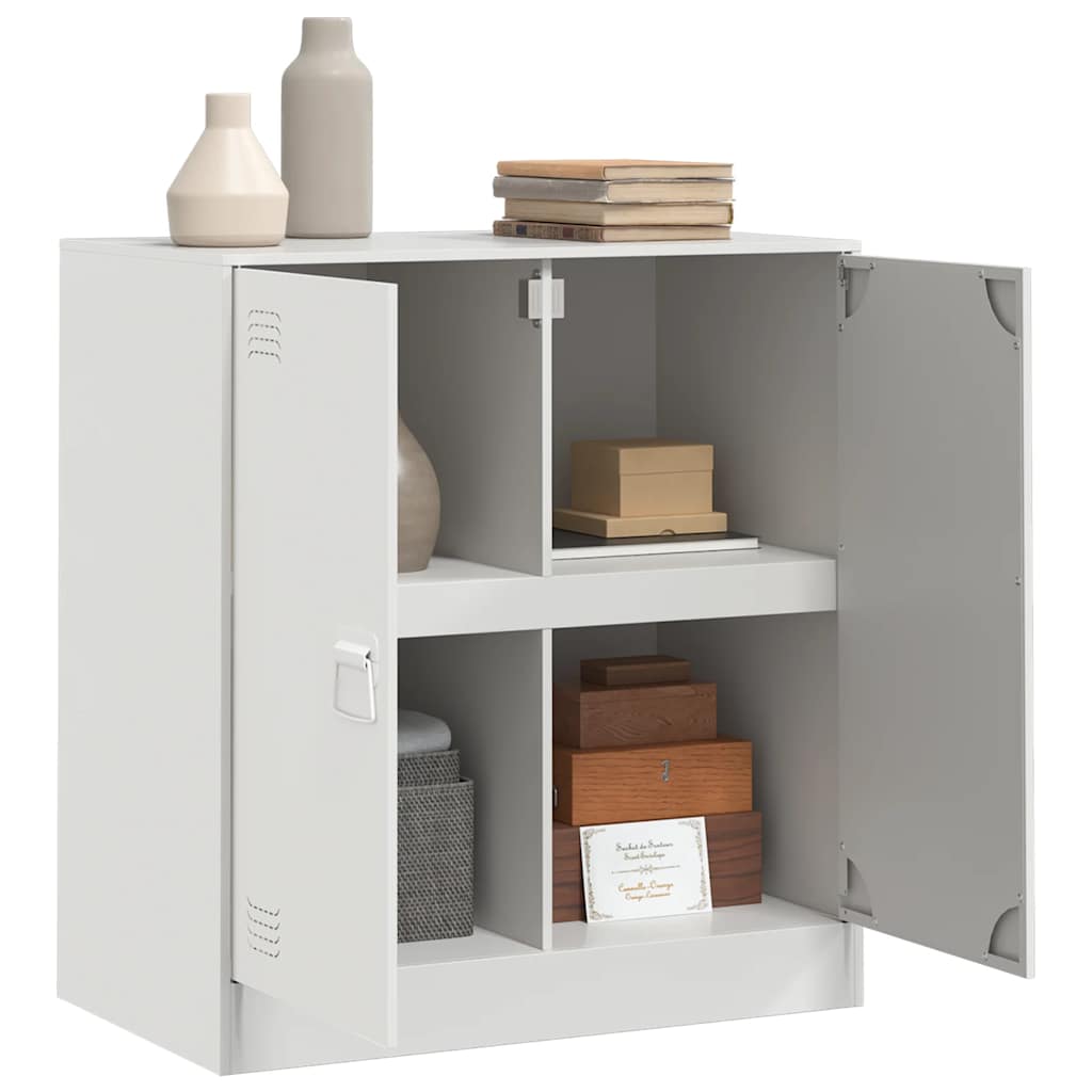 skænk 67x39x73 cm stål hvid