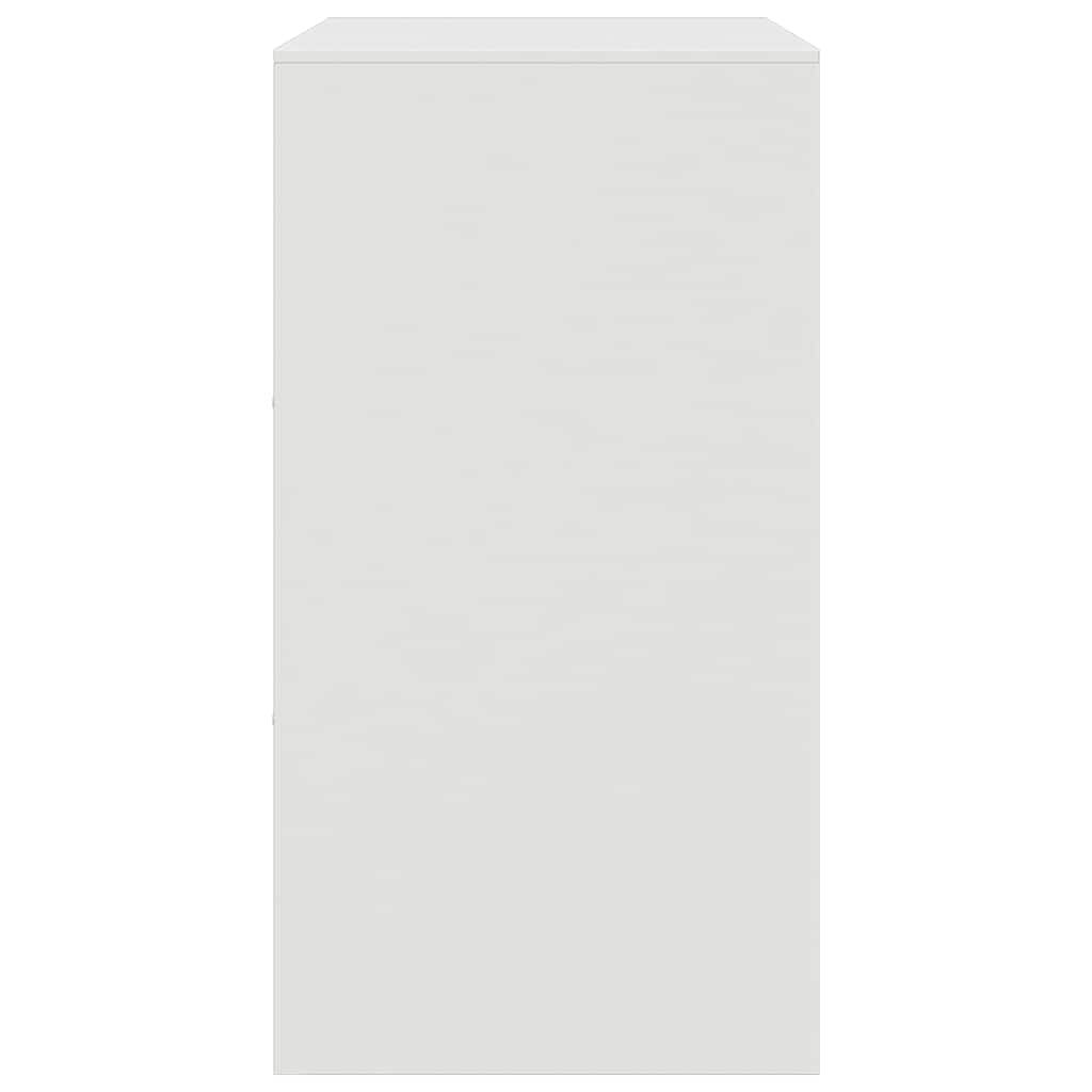 skænk 67x39x73 cm stål hvid