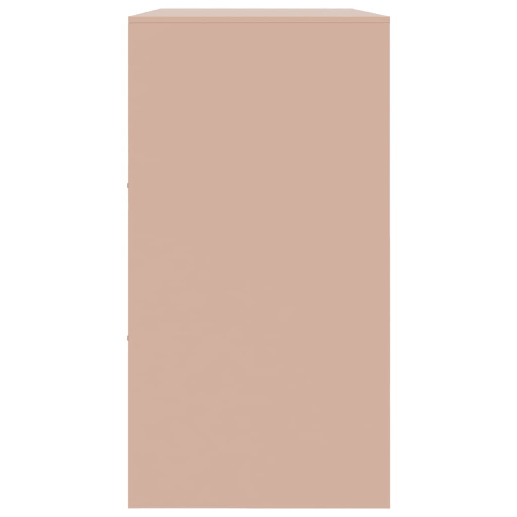 skænk 99x39x73 cm stål lyserød