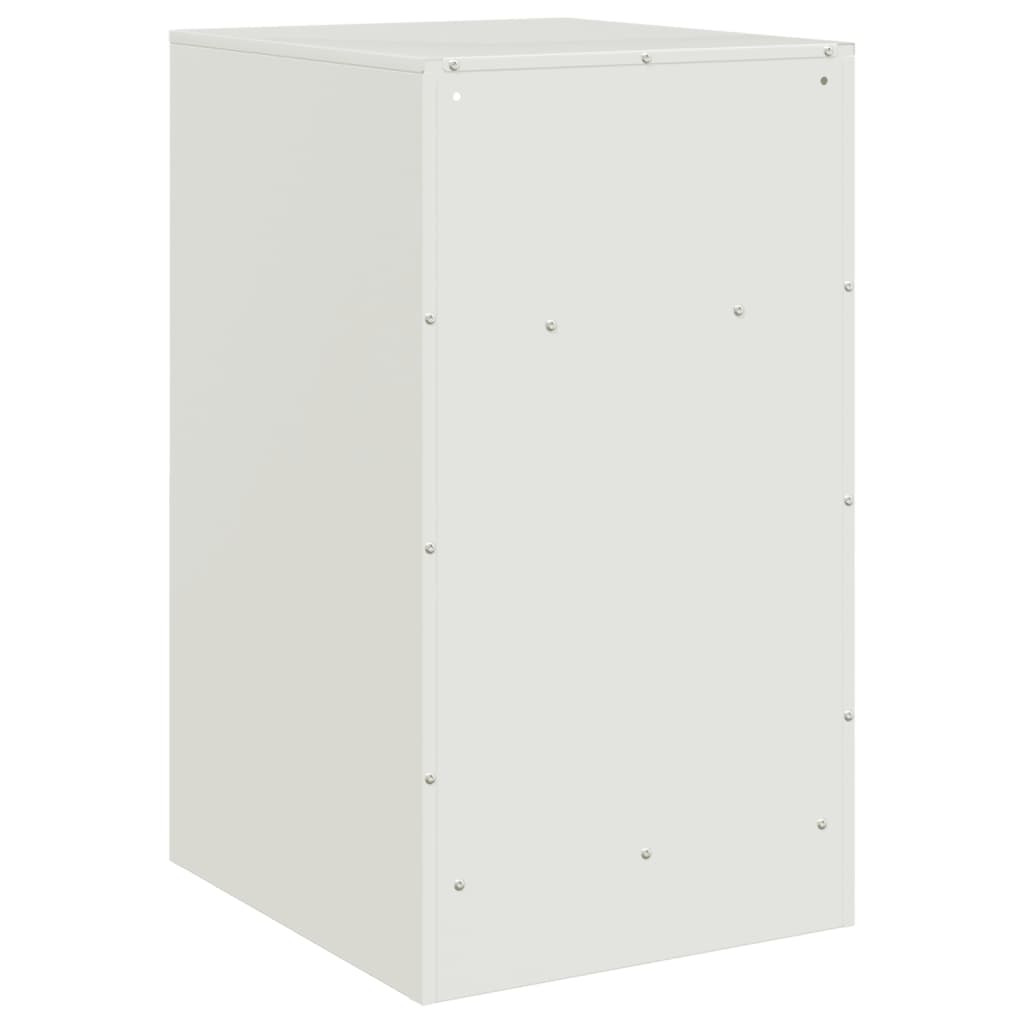sengeborde 2 stk. 34,5x39x62 cm stål hvid