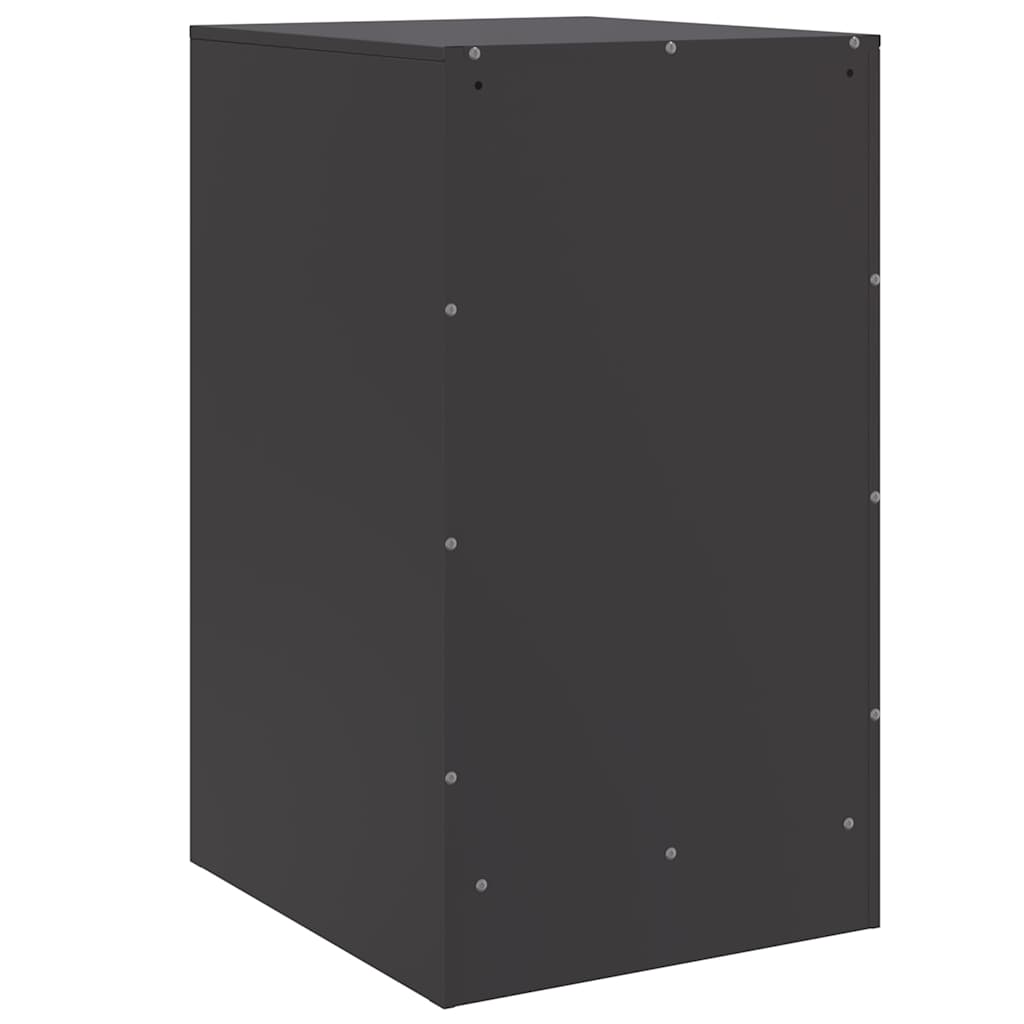 sengeborde 2 stk. 34,5x39x62 cm stål sort