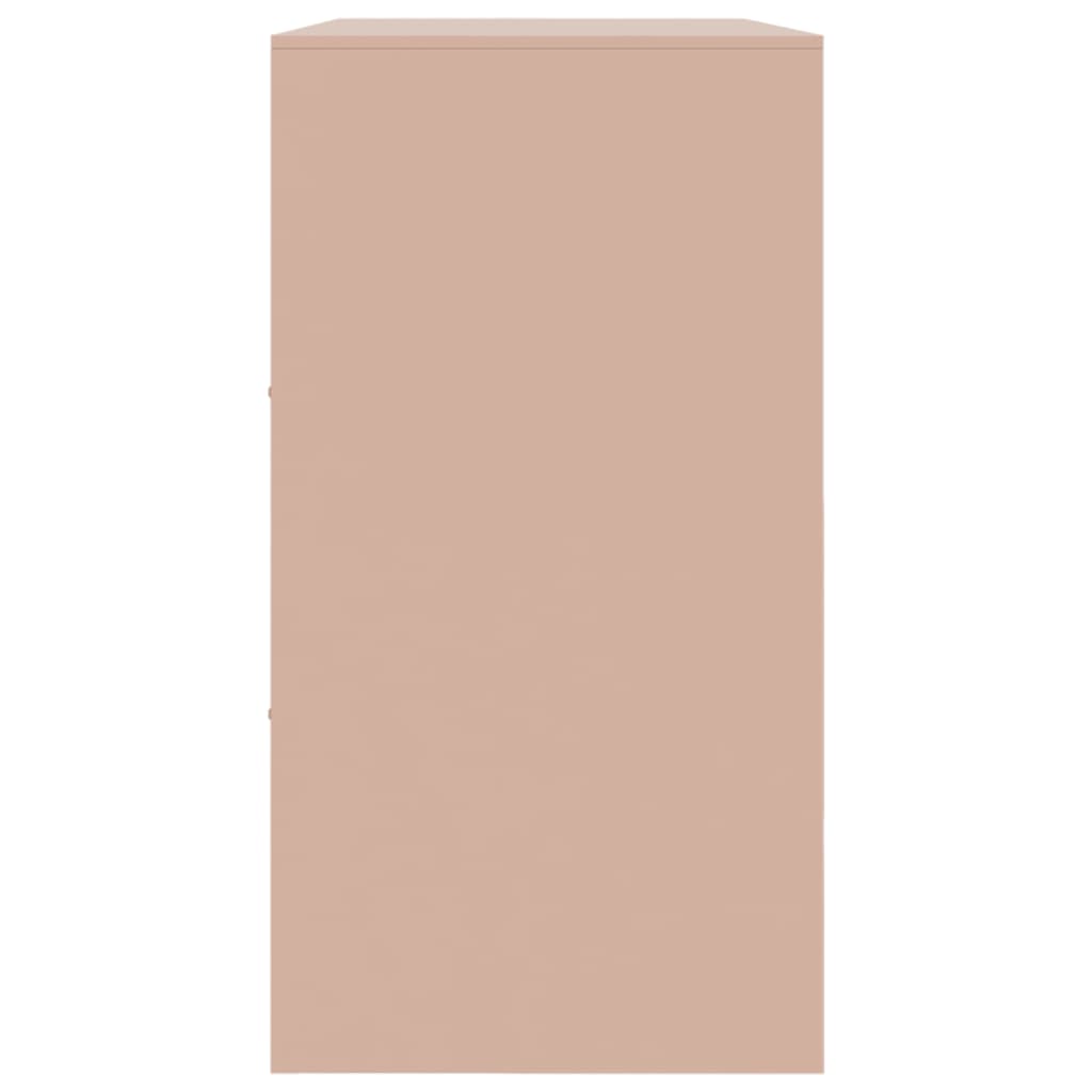 skænk 99x39x73 cm stål lyserød