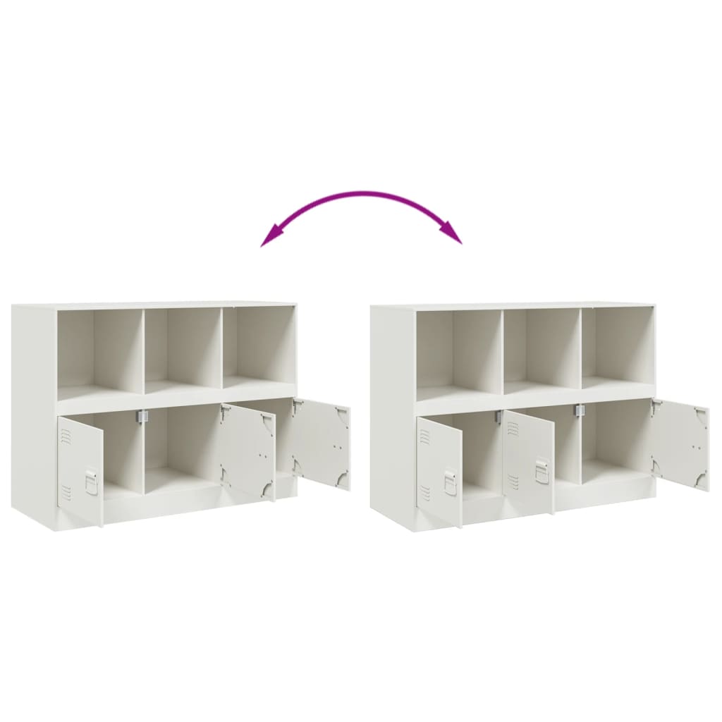 skænk 99x39x73 cm stål hvid